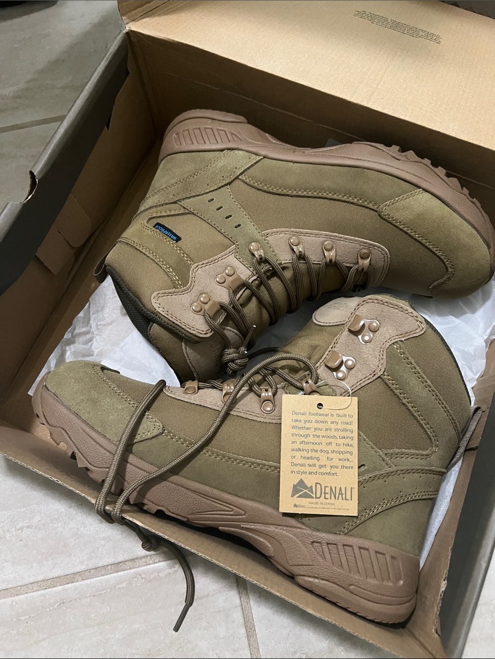 Men's Olive Tactical Hiking Boots